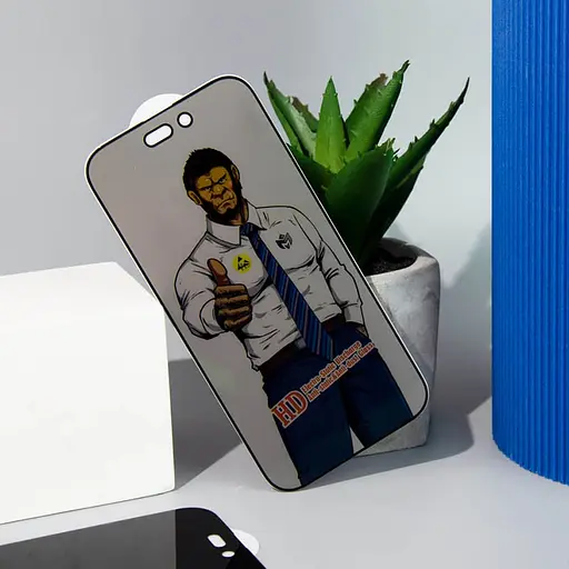 Защитное стекло Epik Privacy 5D Anti-Static тех.пак для Apple iPhone 15 Pro Max 6.7 Черный - фото 4