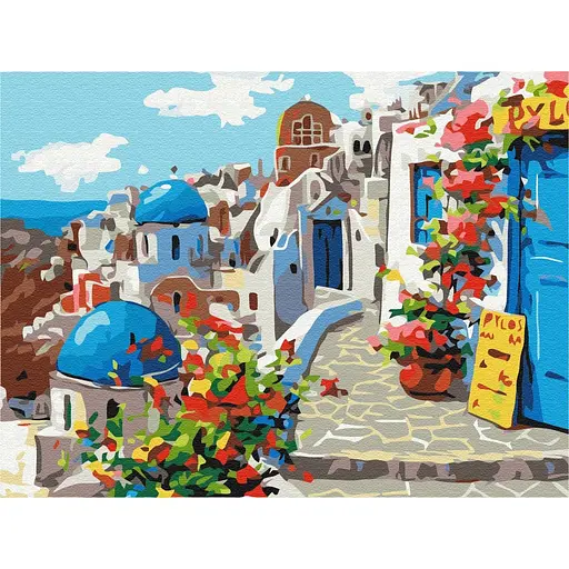 Картина по номерам Лето Санторини Brushme 30x40 см разноцветная 000221489