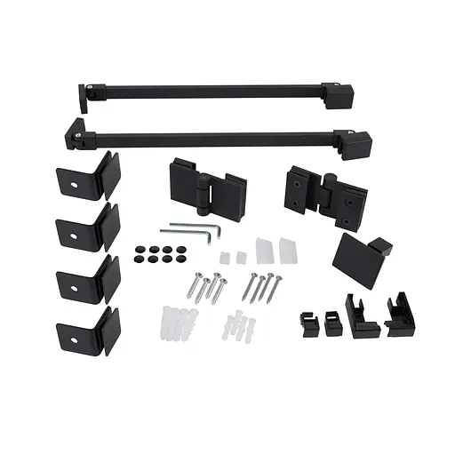 Душова кабіна Qtap Capricorn BLA10128RC6 120x80 см, скло Clear 6 мм, покриття CalcLess без піддона, Чорний, Універсальна, прозорий - фото 7