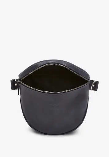 Шкіряна сумка поясна-кроссбоді Vacation синя вінтажна - фото 5