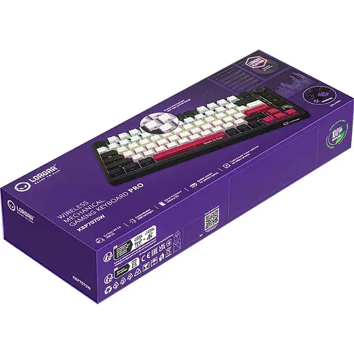 Клавіатура Lorgar KBP7075W Pro Black/Red (LRG-KBP7075W-BK-US) [144802] - фото 8