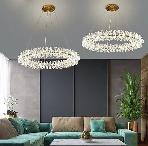 Подвесная люстра ALMA со стеклянными палочками Ø 80 см Ст. NO 4–800 AB | Line F - фото 1