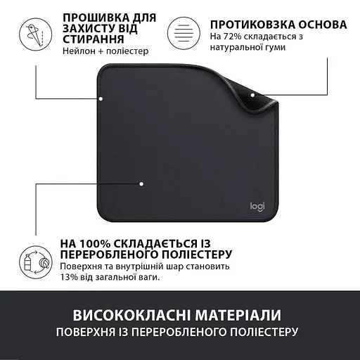 Ігрова поверхня Logitech Studio Series Graphite (956-000049) - фото 4