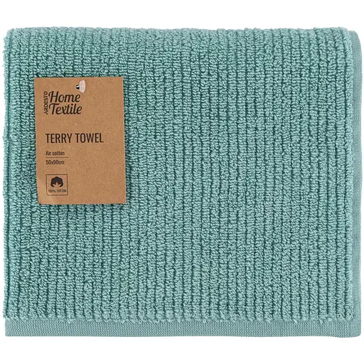 Рушник махровий Ardesto Air 50×90 см 100% бавовна бірюзовий (ART2150SA) - фото 1