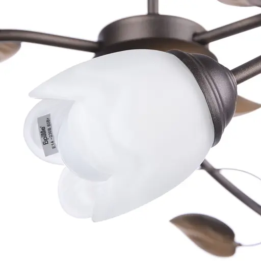 Люстра стельова Brille флористика E14 40W BR (BKL-472C/3) - фото 3