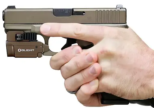 Фонарь с ЛЦВ Olight Baldr Mini Green Laser Desert Tan - фото 11