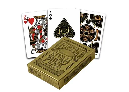Карти гральні United States Playing Card Company Bicycle Steampunk (gold) (02392) - фото 4