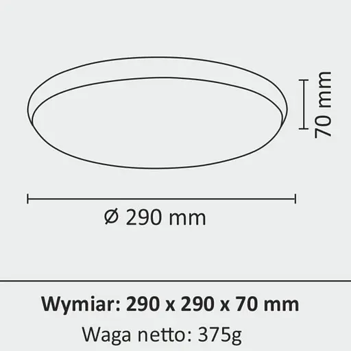 Світильник стельовий Goldlux 314864 Kern Led 1x15 Вт 4000 К 1600 лм IP20 CH - фото 4