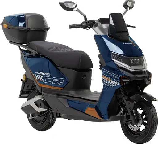 Електроскутер Двомісний Crosser CR20 (2500W, Графенова батарея 72V/24Ah) Синій