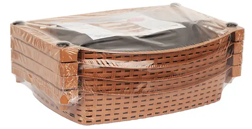 Этажерка для овощей 4-х ярусная Violet House 0761 Ротанг Эко Cream (6768577) - фото 3