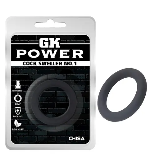 Эрекционное кольцо GK Power Cock Sweller No.1 черный - фото 2