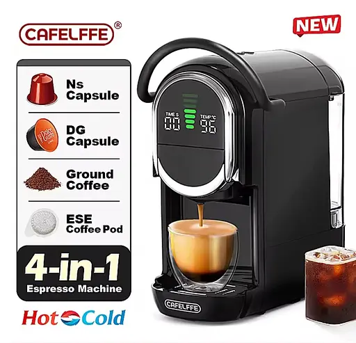 Автоматична Капсульна Кавомашина 4-в-1 CAFELFFE 19 BAR (Dolce Gusto, Nespresso, ESE Pods і Молота Кава) - фото 10