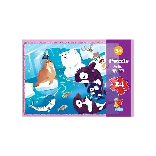 Пазлы детские Арктика FA01, 24 элемента