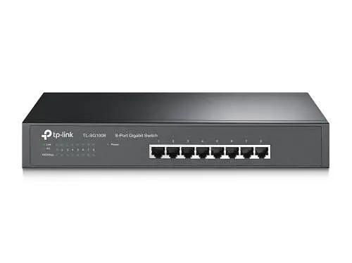 Комутатор TP-LINK TL-SG1008, 8x100/1000 Mb/s, металевий корпус, некерований