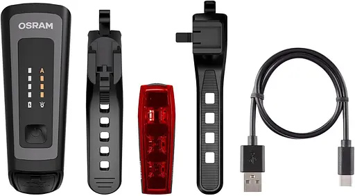 Комплект світлодіодних ліхтарів для велосипеда зі стоп-сигналом Osram LEDsBike Race 100 - фото 5