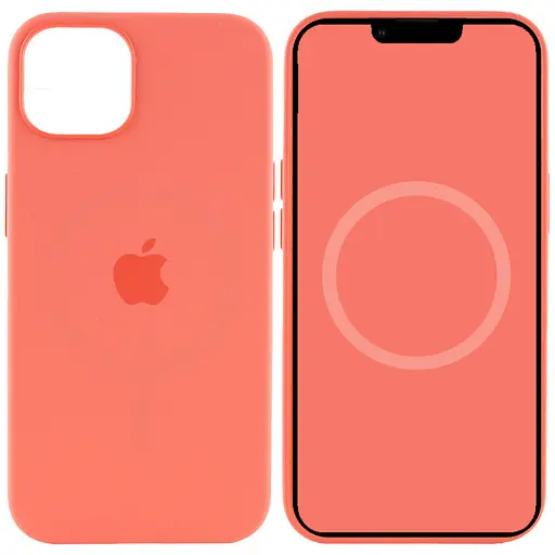 Чохол Epik Silicone case AAA with Magsafe and Animation для Apple iPhone 13, 6.1 Рожевий/Pink Pomelo