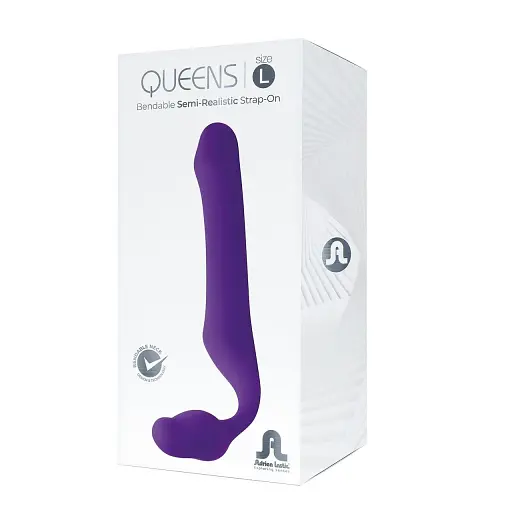 Безремневий страпон Adrien Lastic Queens L регульований вигин діаметр 3.8 см - фото 4