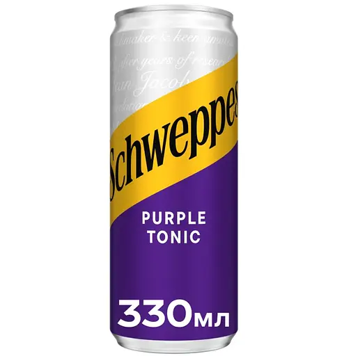 Напій Schweppes Purple Tonic безалкогольний сильногазований 330 мл