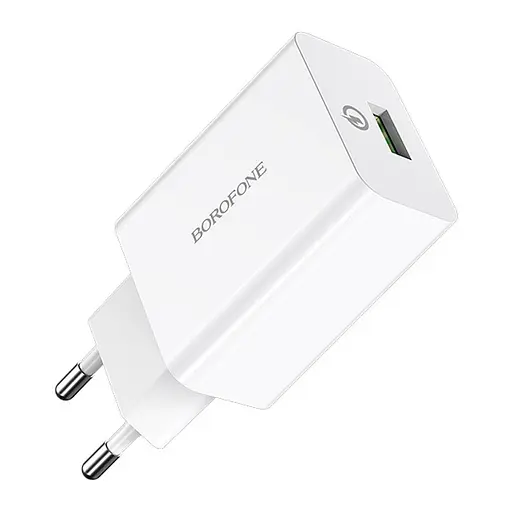 МЗП Borofone BA21A Long journey QC3.0 3A (1USB-A) Білий