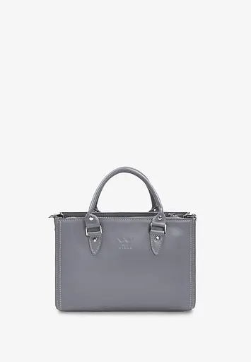 Жіноча шкіряна сумка Fancy сірий краст - фото 3