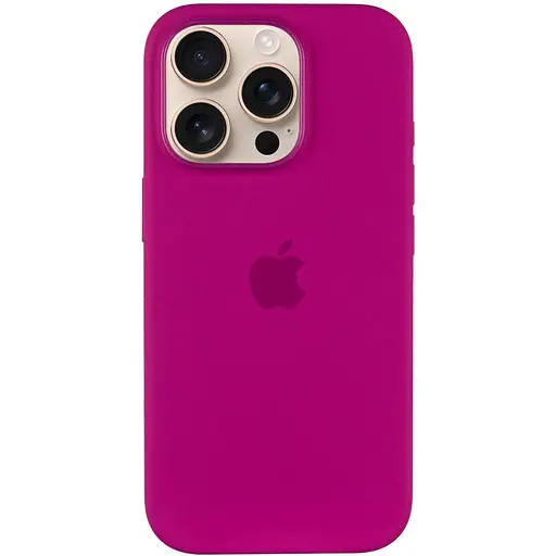 Чохол Epik Silicone case AAA with Magsafe and Animation button для Apple iPhone 16 Pro 6.3 Fuchsia - фото 2