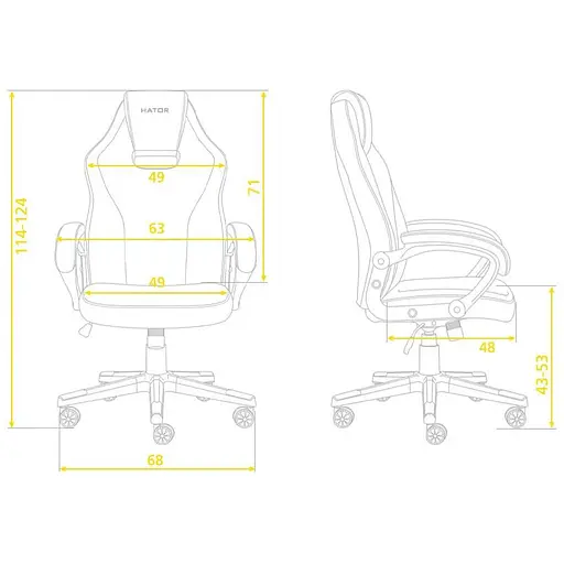 Ігрове крісло HATOR Flash Black/Red (HTC-401) - фото 5