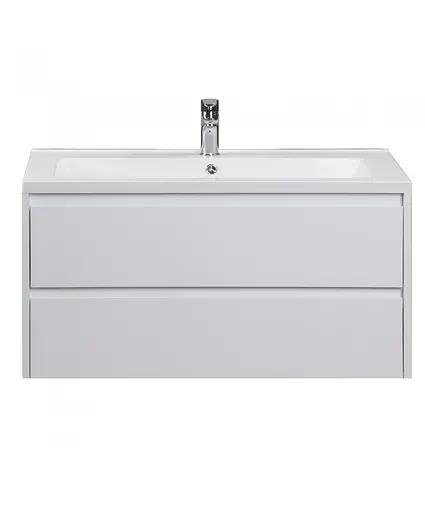 Тумба Мойдодир Marko 100-A з умивальником Cosmopolitan 100 Білий - фото 3