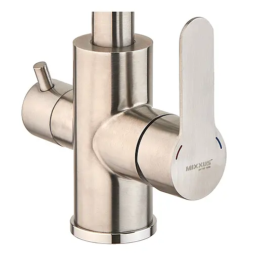 Змішувач для кухні на дві води Mixxus DAX-021-G нержавіюча сталь MI6077 - фото 3