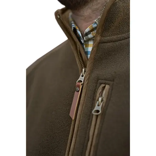 Флисовая кофта Harkila Sandhem sherpa fleece jacket L Willow green - фото 4
