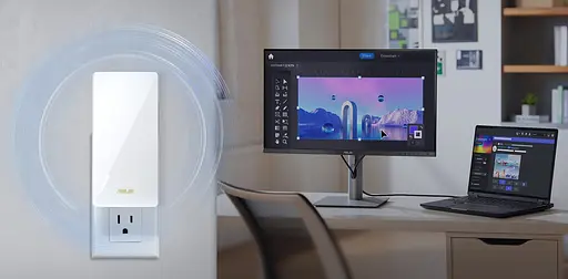 Усилитель покрытия WiFi Asus RP-BE58 AX3000 1xGE LAN, MESH - фото 3