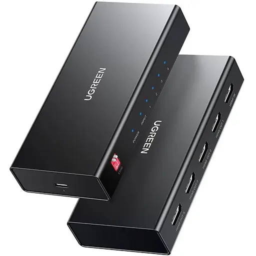 HDMI-сплиттер разветвитель на 4 порта Ugreen CM570 1 to 4 Out HDMI 2.0 - фото 1