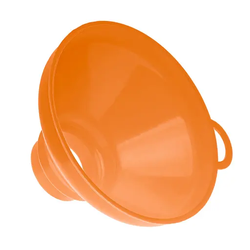 Воронка (лейка) Ø 15,5 см пластиковая с широким горлом на банку, Kitchette Оранжевый 86411 - фото 8