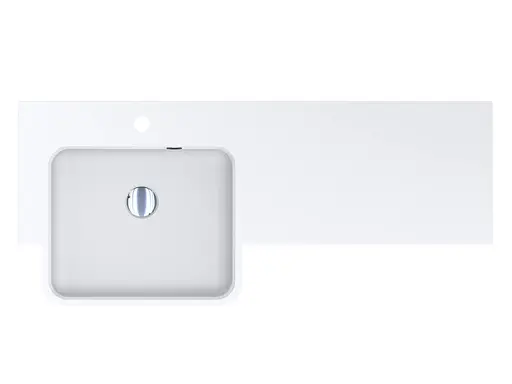 Умивальник Miraggio Fontana L matt 0001891, Білий матовий - фото 2