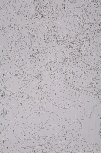 Набір для розпису по номерах "Рожеві півонії на блакитному фоні" 40*50 см, IDEA2-GX47247, ТМ "99IDEAS" - фото 7