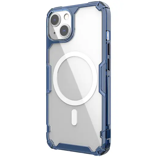 Чохол Nillkin TPU Nature Pro Magnetic для Apple iPhone 15 Plus 6.7 Синій прозорий - фото 3