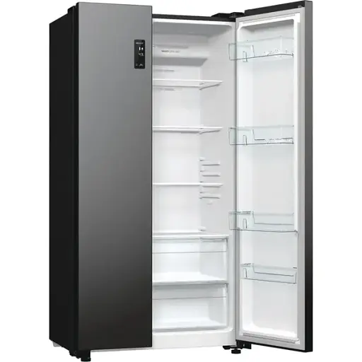 Холодильник Gorenje SBS 179х67х92 см 2 двери 356(191) л А++ NF+ внешний дисплей черный - фото 4