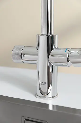 Смеситель для кухни с подключением питьевой воды Grohe Blue Pure BauCurve 30580000 Хром - фото 6