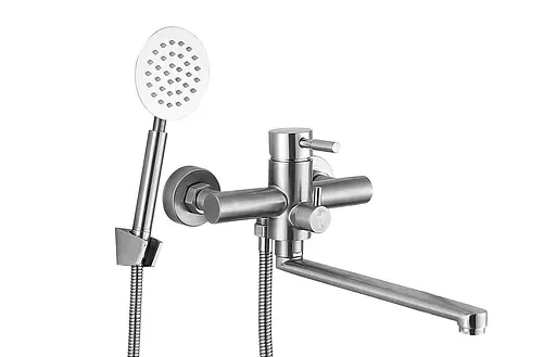 Смеситель для ванны Wezer EKO7-01 сатин Хром матовый - фото 1