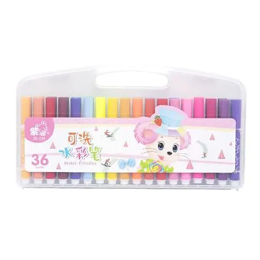 Набір фломастерів "Water color pen" Bambi 229-36(Pink) 36 кольорів - фото 1
