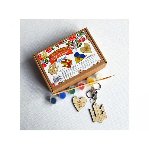 Набір дитячої творчості Розпис по дереву "Брелоки" РД-014 - фото 2