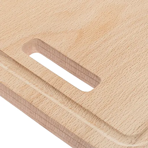 Доска кухонная разделочная деревянная из бука 35х20 см с жёлобом, Woodly Бежевый 86488 - фото 9