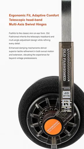 Наушники Moondrop Old Fashioned (Jack 3.5) портативные с драйвером 40 мм - фото 5