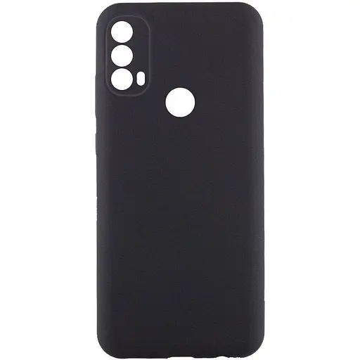 Чехол Silicone Cover Lakshmi Full Camera (AAA) для Motorola Moto E40 Черный/Black