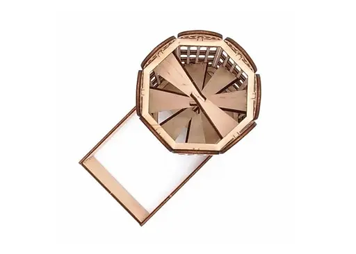 Настільна гра BoardGameOrganizer Вежа для кубиків "Замок Саґрада" (Dice Tower Castle Sagrada) - фото 3