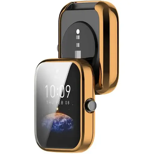 Чехол-накладка DK Silicone Face Case для Xiaomi Amazfit Bip 3 / 3 Pro (rose gold) - фото 2