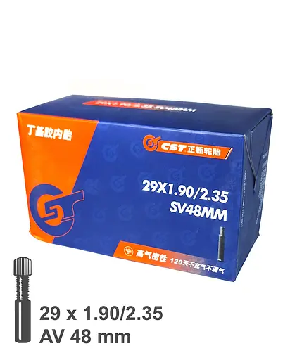Камера велосипедна CST 29х1.90/2.35 AV 48 мм (G0001793) - фото 2
