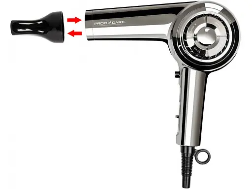 Фен для волосся хромований Profi Care PC-HT 3033 - фото 3