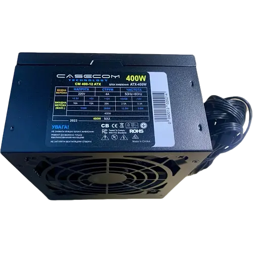 Блок питания CaseCom CM 400-12 ATX 400W (CM 400-12 ATX)