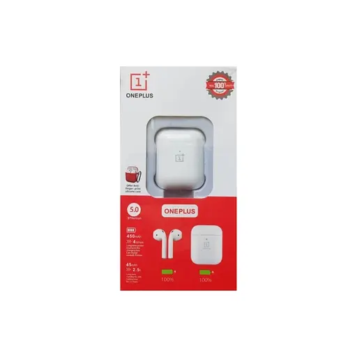 Блютуз Стерео Гарнитура OnePlus Buds 1+ TWS Белый - фото 2