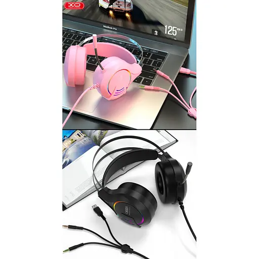Игровые Наушники XO-GE-04 Розовый - фото 3